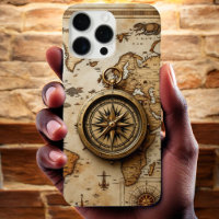 Timeless Explorer: Classic Compass and Antique Map
