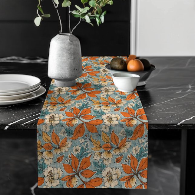 Timeless Fall Floral Table Runner Rich Earthy Tone (Timeless Fall Floral Table Runner Rich Earthy Tone)