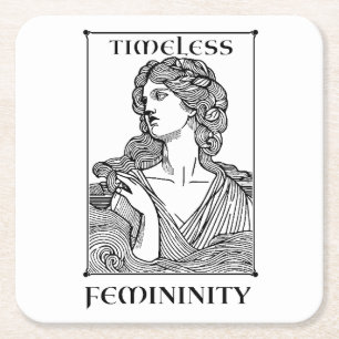“Timeless Femininity”  Elegant Coasters