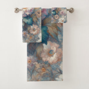Timeless Floral Elegance: Classic Blooms Bath Towel Set