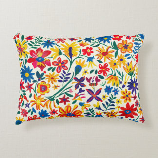 Timeless Floral Grace Accent Pillow