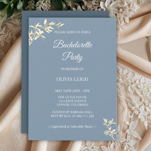 Timeless Floral Symphony Bachelorette Party Invitation