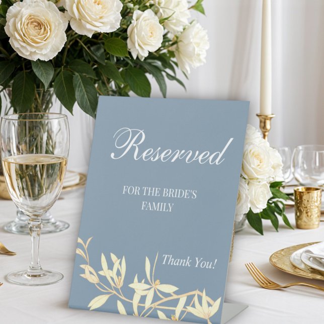 Timeless Floral Symphony Reserved for the family  Pedestal Sign (Creator Uploaded)