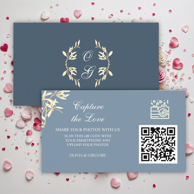Timeless Floral Symphony Wedding Capture the love Enclosure Card (Creator Uploaded)