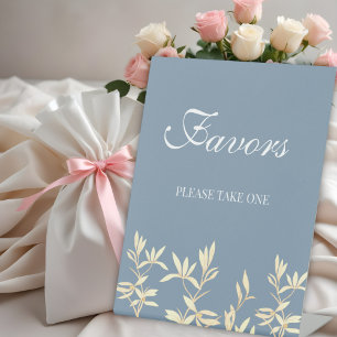 Timeless Floral Symphony Wedding Favours Pedestal Sign