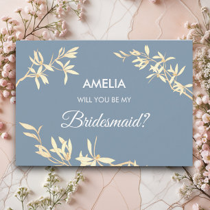 Timeless Floral Symphony Will you be my bridesmaid Invitation