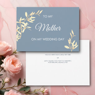 Timeless Floral To my mother on my Wedding Day Invitation