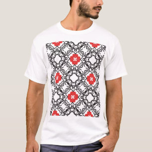 Timeless Floral Vintage: Seamless Classic T-Shirt
