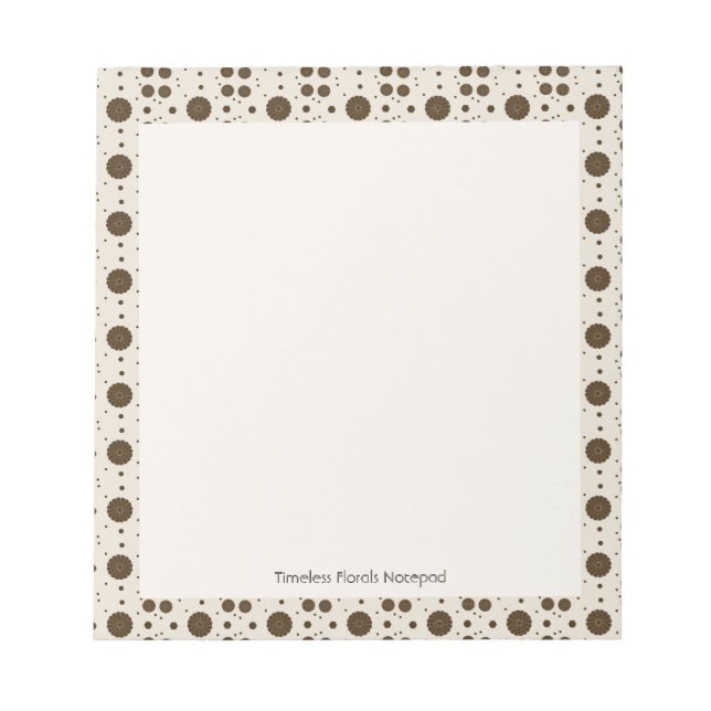 Timeless Florals Notepad (Front)