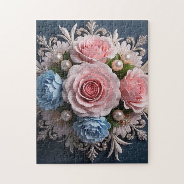 Timeless Flower arrangement for her Jigsaw Puzzle (Vertical)