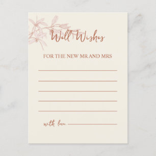 Timeless Flower Well Wishes Postcard