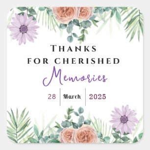 Timeless Friendship Square Sticker