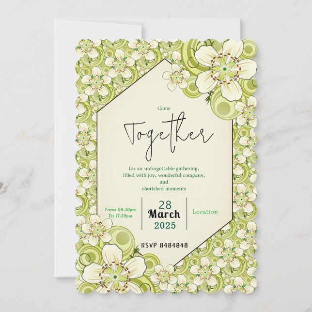 Timeless Friendship with love Invitation (Front)