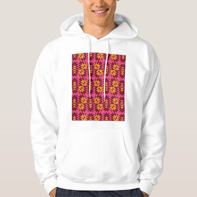 Timeless Geometric: Seamless Pattern Hoodie (Front)