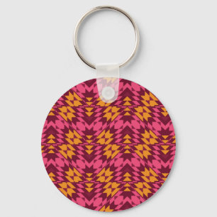 Timeless Geometric: Seamless Pattern Key Ring