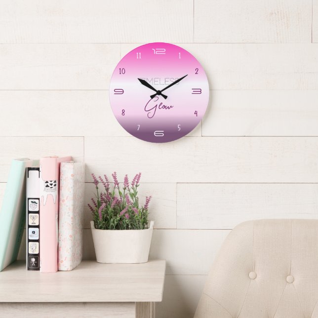 Timeless Glow Gradient Wall Clock (Reading Room)
