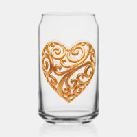 Timeless Golden Heart Symbol of Love