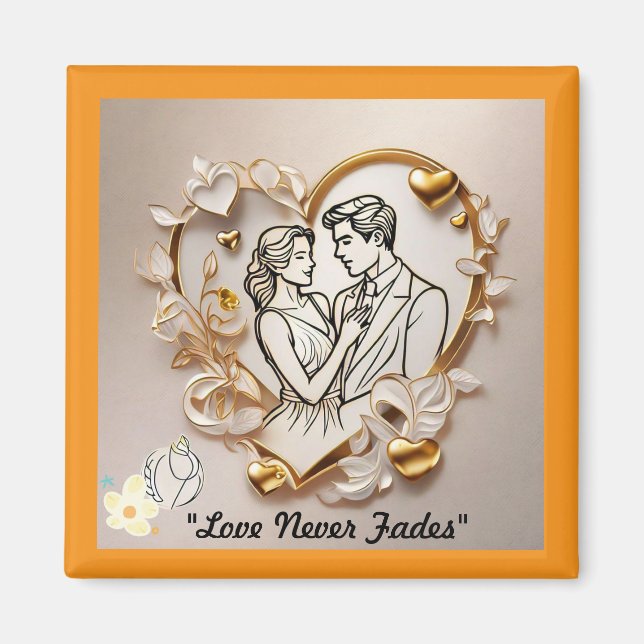 "Timeless Heart Love" Magnet (Front)