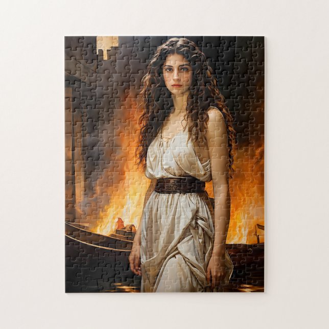 "Timeless Helen: Troy’s Catalyst" Jigsaw Puzzle (Vertical)