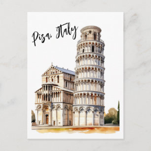 Timeless Icons of Pisa Postcard