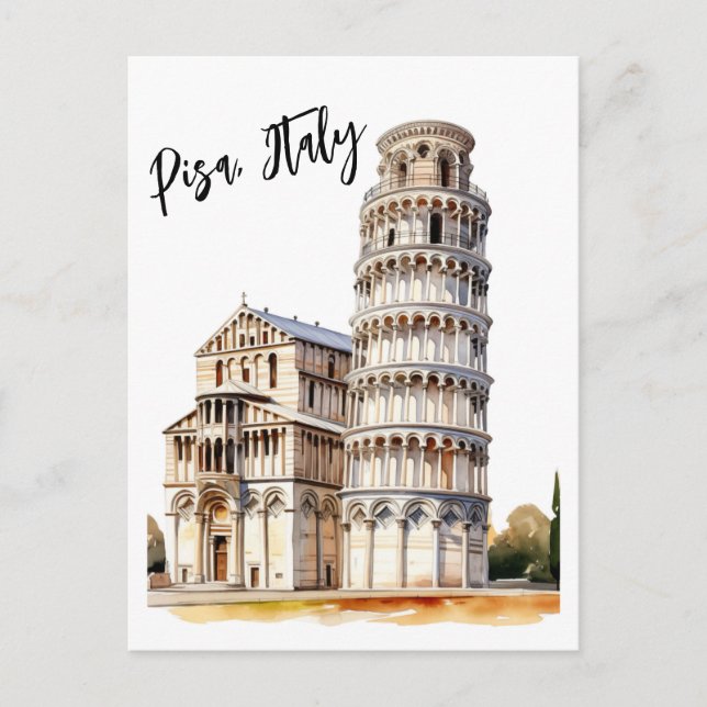 Timeless Icons of Pisa Postcard (Front)