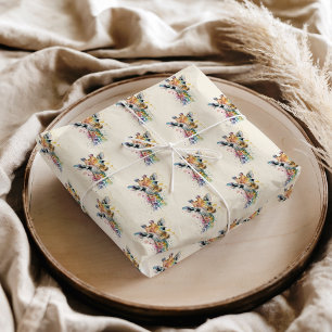 Timeless Ivory Watercolor Giraffe Pattern Tissue Paper