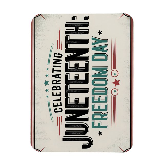 Timeless Juneteenth | Celebrating Freedom Day Magnet (Vertical)