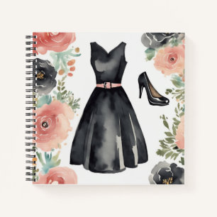 Timeless LBD Vintage Chic Little Black Dress Diary Notebook