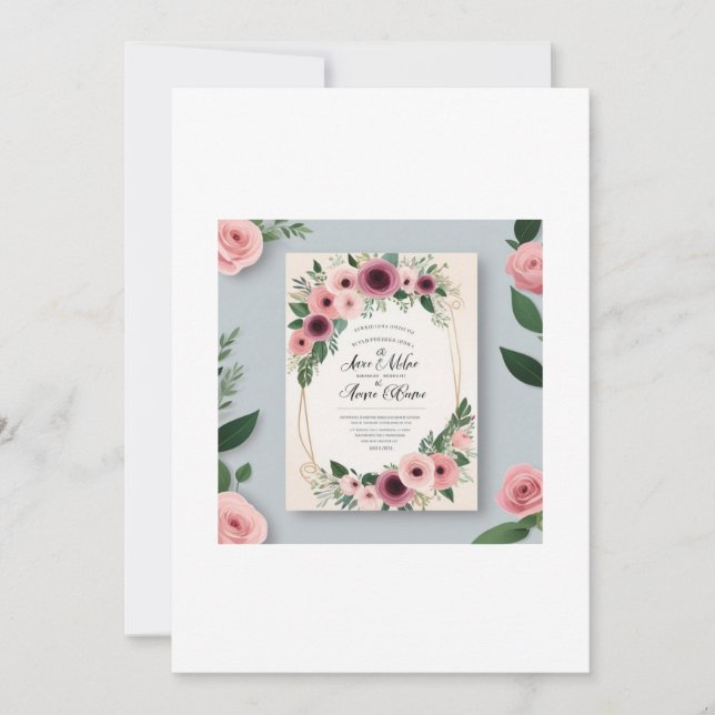 Timeless Love: A Wedding Invitation (Front)