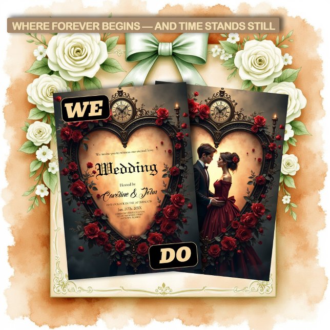 Timeless Love –Victorian Gothic Wedding Collection Invitation (Creator Uploaded)