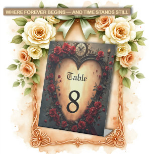 Timeless Love –Victorian Gothic Wedding Collection Pedestal Sign