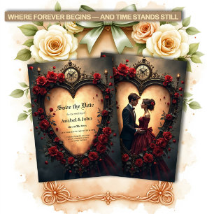 Timeless Love –Victorian Gothic Wedding Collection Save The Date