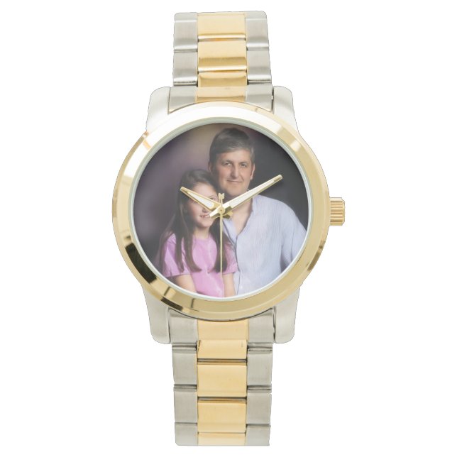 "Timeless Memories: Customizable Watch with Your L (Front)