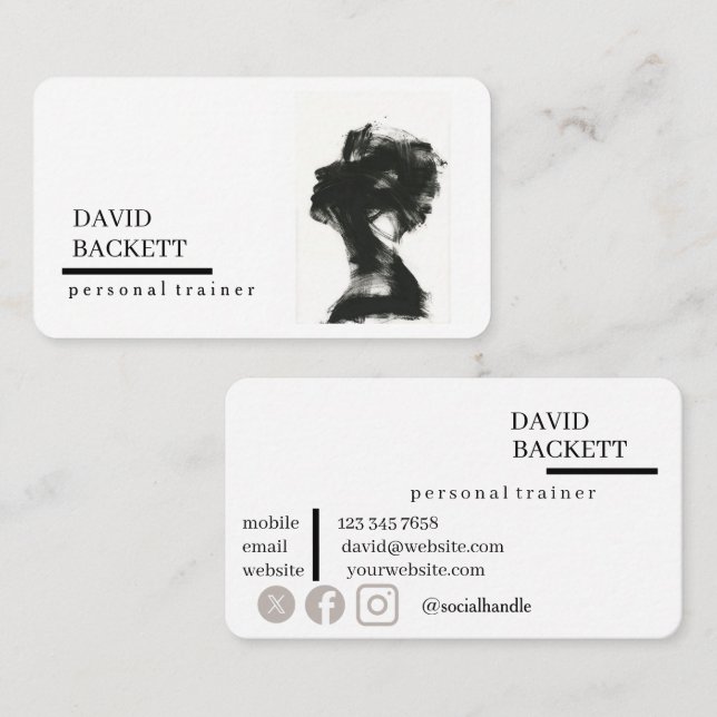Timeless Minimalist Business Card This design  (Front/Back)