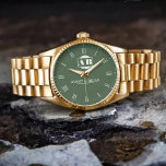 Timeless Minimalist Customizable Couple’s name   Watch<br><div class="desc">Timeless Minimalist Monogram Couple’s Names Watch – Personalized Wedding & Anniversary Gift Celebrate love and elegance with this Personalized Monogram Couple’s Names Watch, designed for those who appreciate modern minimalist style with a timeless touch. Featuring a sleek and stylish monogram, this watch is the perfect blend of sophistication and personalization,...</div>