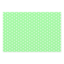 Timeless Mint White Polka Dot Gift Wrapping Paper