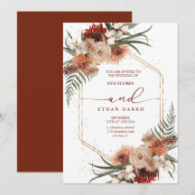 Timeless Modern Twist Terracotta Frame Wedding