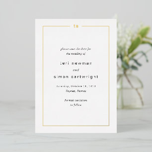 Timeless Modern Wedding Save the Date