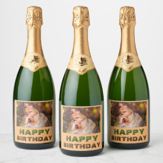 Timeless Moment Birthday Sparkling Wine Label