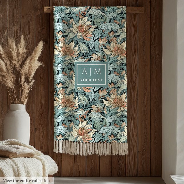 Timeless Morris style pastel floral blanket (Timeless Morris style pastel floral blanket)