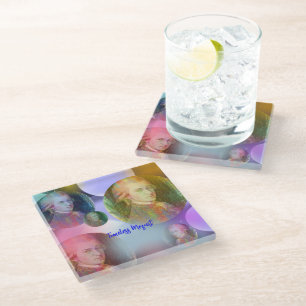 Timeless Mozart Music Glass Coaster