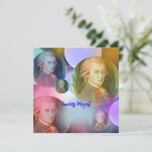 Timeless Mozart Music Greeting cards