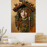 “Timeless Muse” – A Cuckoo Clock Portrait