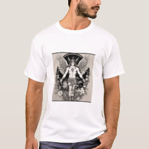 Timeless Mythology: Black & White Outline T-Shirts