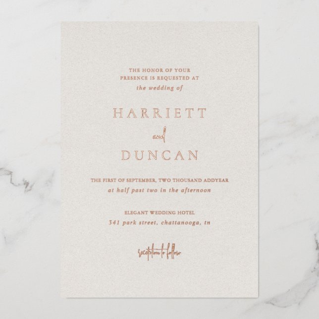 Timeless Neutral Beige Elegant Wedding (Front)