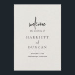 Timeless Neutral Beige Elegant Wedding Program<br><div class="desc">Classic and elegant wedding program featuring a simple layout with your first names in a large font along with accent words in a modern script over a neutral beige faux paper texture.  The clean and minimalist layout make this wedding program great for a traditional,  formal wedding.</div>