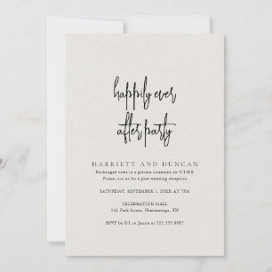 Timeless Neutral Beige Elegant Wedding Reception Invitation