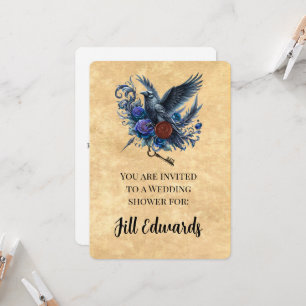 Timeless Nocturne: Raven Bridal Shower Invitation