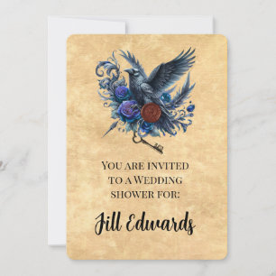 Timeless Nocturne: Raven Bridal Shower Invitation