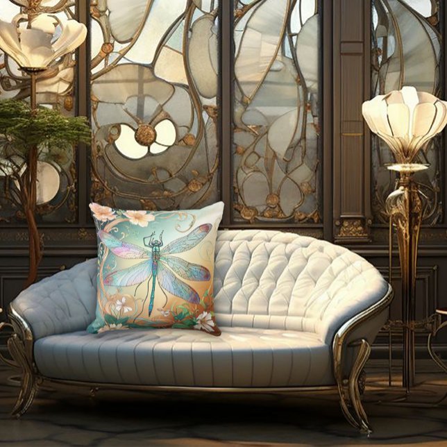 Timeless Nouveau Graceful Dragonfly Cushion (Creator Uploaded)